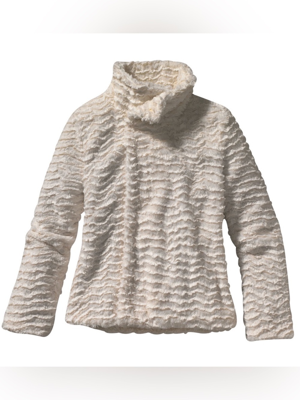 Patagonia Women’s Pelage Fleece Jacket Size Medium Off White Sherpa Snap Front